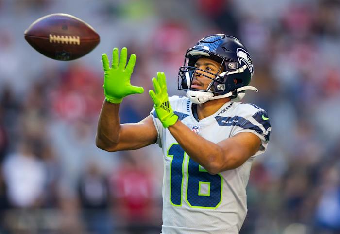 Seattle Seahawks wide receiver Tyler Lockett (16) against the Arizona Cardinals at State Farm Stadium.